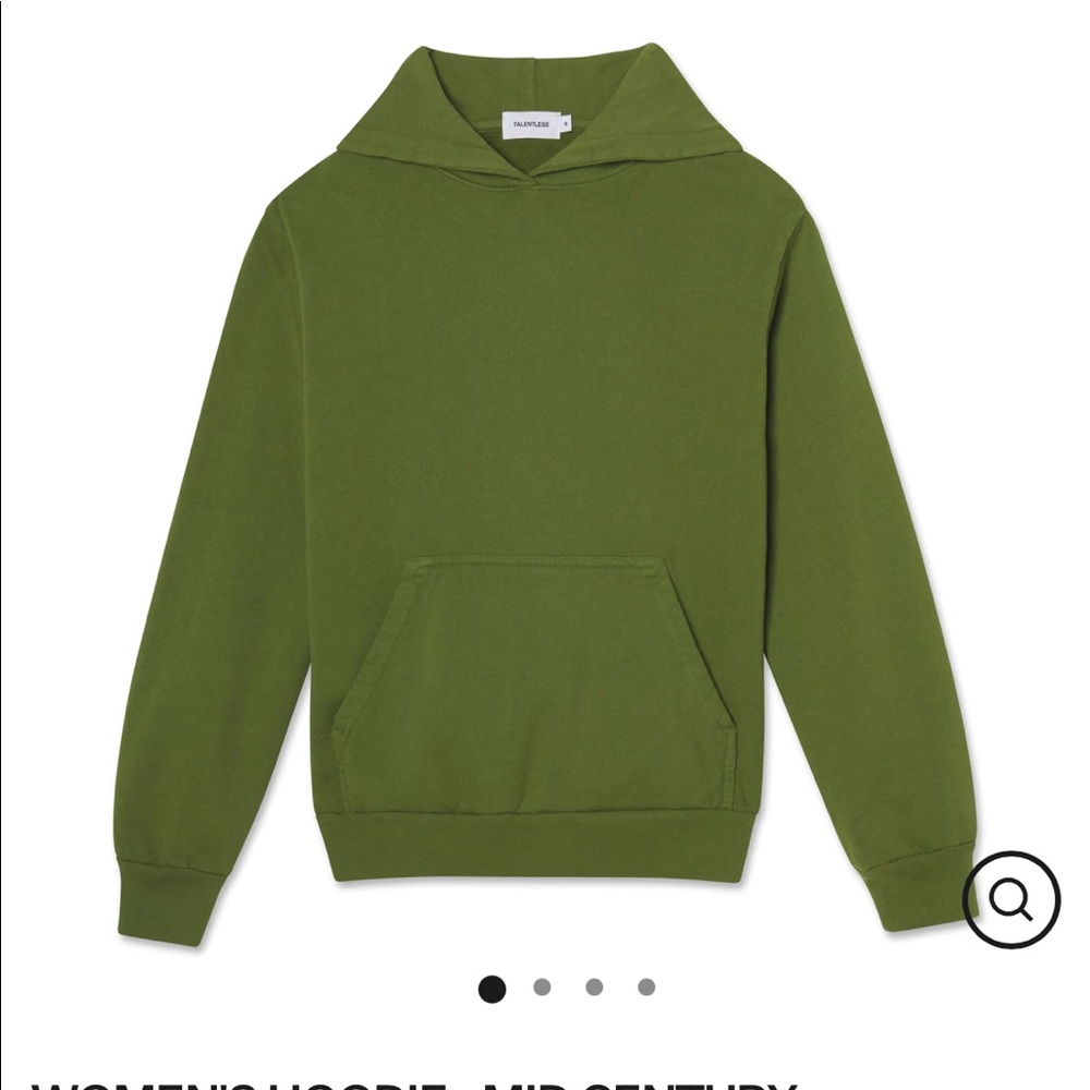 Talentless WOMEN'S HOODIE - MID CENTURY in Green 100% cotton
